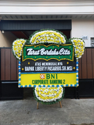 Papan Bunga Duka di Karang Asam Ilir